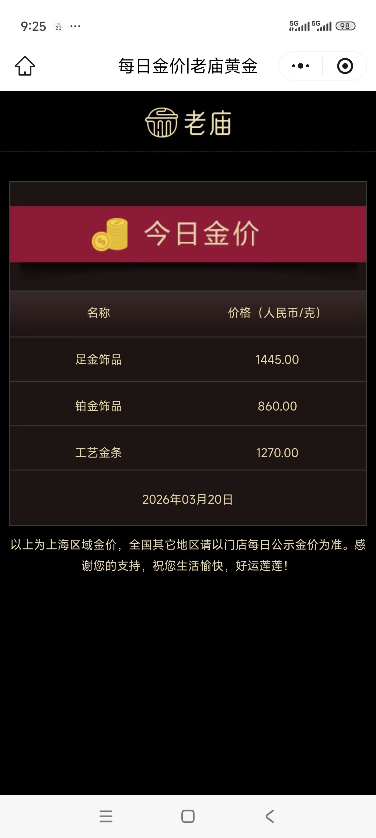 金价连续跳水！有品牌金饰克价再降62元，两天跌105元