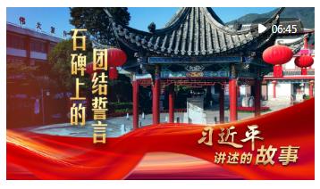 习近平讲述的故事｜石碑上的团结誓言