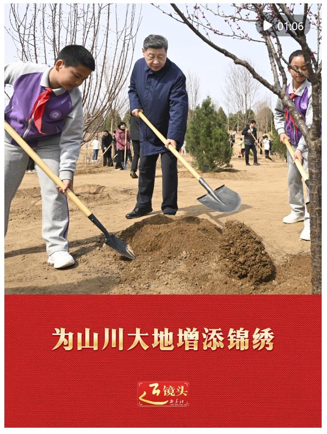 近镜头｜为山川大地增添锦绣